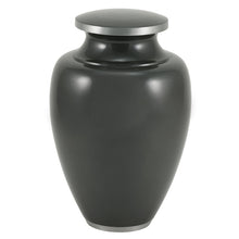 Load image into Gallery viewer, At Peace Memorials XL Camden Carbon Gray cremation urn for ashes 300 CI