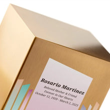 Load image into Gallery viewer, At Peace Memorials Life Canvas Butterflies Bronze Adult Cremation Urn 200 CI