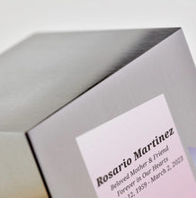 Load image into Gallery viewer, At Peace Memorials Life Canvas Butterflies Pewter Adult Cremation Urn 200 CI