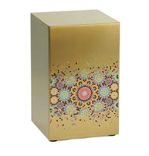 Load image into Gallery viewer, At Peace Memorials Life Canvas Mosaic Bronze Adult Cremation Urn 200 CI
