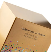 Load image into Gallery viewer, At Peace Memorials Life Canvas Mosaic Bronze Adult Cremation Urn 200 CI