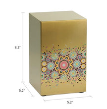 Load image into Gallery viewer, At Peace Memorials Life Canvas Mosaic Bronze Adult Cremation Urn 200 CI