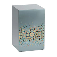 Load image into Gallery viewer, At Peace Memorials Life Canvas Mosaic Pewter Adult Cremation Urn 200 CI