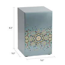 Load image into Gallery viewer, At Peace Memorials Life Canvas Mosaic Pewter Adult Cremation Urn 200 CI
