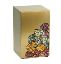 Load image into Gallery viewer, At Peace Memorials Life Canvas Mandala Bronze Companion Urn LEFT SIDE 200 CI