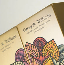 Load image into Gallery viewer, At Peace Memorials Life Canvas Mandala Bronze Companion Urn RIGHT SIDE 200 CI