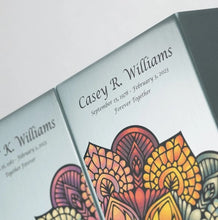 Load image into Gallery viewer, At Peace Memorials Life Canvas Mandala Pewter Companion Urn RIGHT SIDE 200 CI
