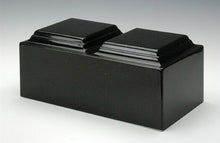 Load image into Gallery viewer, Copy of Classic Black Granite Companion Cremation Urn, 420 Cubic Inches, TSA Approved