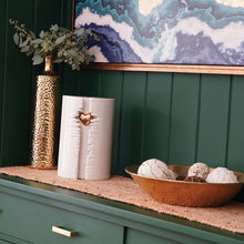 Load image into Gallery viewer, At Peace Memorials Heart Column White Large/Adult Cremation Urn 230 CI