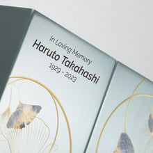 Load image into Gallery viewer, At Peace Memorials Life Canvas Ginkgo Pewter, Companion Urn LEFT SIDE 200 CI