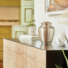 Load image into Gallery viewer, At Peace Memorials Eterna Elite Pewter Large/Adult Cremation Urn 200 CI