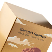 Load image into Gallery viewer, At Peace Memorials Life Canvas Desert Landscape Bronze Large Cremation Urn 200 CI