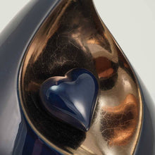 Load image into Gallery viewer, At Peace Memorials Eden Teardrop Cobalt Large/Adult Cremation Urn 200 CI