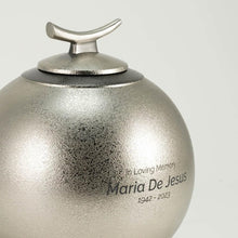 Load image into Gallery viewer, At Peace Memorials Echoes Textured Pewter Large/Adult Cremation Urn