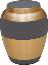 Load image into Gallery viewer, Large/Adult 200 Cubic Inches Luxa Stone Brass Cremation Urn for Ashes