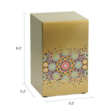 Load image into Gallery viewer, At Peace Memorials Life Canvas Mosaic Bronze Adult Cremation Urn 200 CI