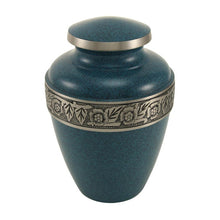 Load image into Gallery viewer, At Peace Memorials Avalon Evening Blue Large/Adult Cremation Urn 200 CI