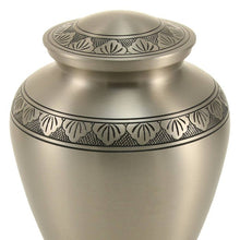 Load image into Gallery viewer, At Peace Memorials Eterna Elite Pewter Large/Adult Cremation Urn 200 CI