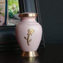 Load image into Gallery viewer, At Peace Memorials Rose Mini Keepsake Cremation Urn 5 Cubic Inches