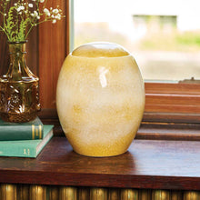 Load image into Gallery viewer, At Peace Memorials Serene Reflections Sandy White Large/Adult Cremation Urn 214 CI