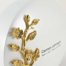 Load image into Gallery viewer, At Peace Memorials Sundance Cherry Blossom Pearl/Bronze Large/Adult Cremation Urn 235 CI