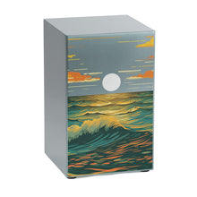 Load image into Gallery viewer, At Peace Memorials Life Canvas Ocean Landscape Pewter Large Cremation Urn 200 CI