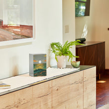 Load image into Gallery viewer, At Peace Memorials Life Canvas Ocean Landscape Pewter Large Cremation Urn 200 CI