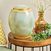 Load image into Gallery viewer, At Peace Memorials Serene Reflections Ocean Blue Large/Adult Cremation Urn 214 CI