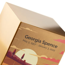 Load image into Gallery viewer, At Peace Memorials Life Canvas Prairie Landscape Bronze Large Cremation Urn 200 CI