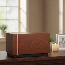 Load image into Gallery viewer, Large/Adult 210 Cubic Inches Espresso Walnut Contemporary Urn for Ashes