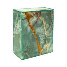 Load image into Gallery viewer, Large/Adult 220 Cubic Inches Eternity Onyx Emerald Rectanglular Cremation Urn