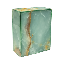 Load image into Gallery viewer, Large/Adult 220 Cubic Inches Eternity Onyx Emerald Rectanglular Cremation Urn