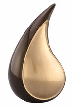 Load image into Gallery viewer, Large/Adult 200 Cubic Inches Brown Infinity Eternal Teardrop Funeral Cremation Urn