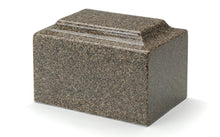 Load image into Gallery viewer, Classic Kodiak Brown Granite Adult Funeral Cremation Urn, 210 Cubic Inches TSA Approved