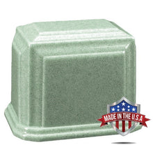 Load image into Gallery viewer, At Peace Memorials Companion Cultured Marble Urn for Ashes (Irish Mist) 600 CI TSA Approved