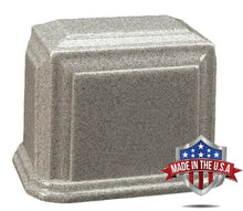 Load image into Gallery viewer, At Peace Memorials Millennium XL Cultured Marble Urn for Ashes (Misty Grey) 300 CI TSA Approved