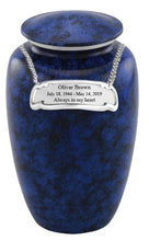 Load image into Gallery viewer, At Peace Memorials Classic Navy Cremation Urn for ashes 200 CI