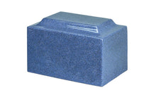 Load image into Gallery viewer, Classic Granite Paradise Blue Adult Funeral Cremation Urn, 210 Cubic Inches, TSA Approved