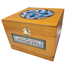 Load image into Gallery viewer, Large/Adult 220 Cubic Inches Pine Box Memorial Chest Cremation Urn for Ashes