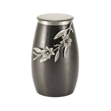 Load image into Gallery viewer, At Peace Memorials Meadow Song Lily Slate/Pewter, Cremation urn for Ashes 205 Cubic inches…