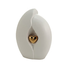 Load image into Gallery viewer, At Peace Memorials Kindred Heart White Large/Adult Cremation Urn 200 CI