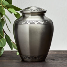 Load image into Gallery viewer, At Peace Memorials Eterna Elite Pewter Large/Adult Cremation Urn 200 CI