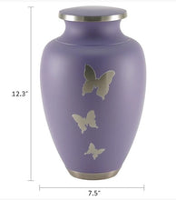 Load image into Gallery viewer, At Peace Memorials XL Butterfly cremation urn for ashes 320 Cubic inches