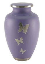 Load image into Gallery viewer, At Peace Memorials XL Butterfly cremation urn for ashes 320 Cubic inches