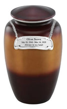 Load image into Gallery viewer, At Peace Memorials Copper Ombre Cremation Urn for ashes 200 CI