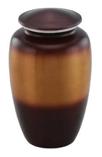 Load image into Gallery viewer, At Peace Memorials Copper Ombre Cremation Urn for ashes 200 CI