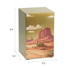 Load image into Gallery viewer, At Peace Memorials Life Canvas Desert Landscape Bronze Large Cremation Urn 200 CI