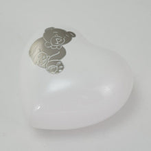 Load image into Gallery viewer, At Peace Memorials Teddy Bear Heart Cremation Urn, 20 Cubic Inches