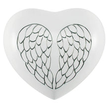 Load image into Gallery viewer, At Peace Memorials Arielle Heart, Angel Wings Petite Cremation Urn 20 Cubic Inches