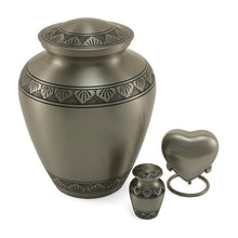 Load image into Gallery viewer, At Peace Memorials Eterna Elite Pewter Large/Adult Cremation Urn 200 CI